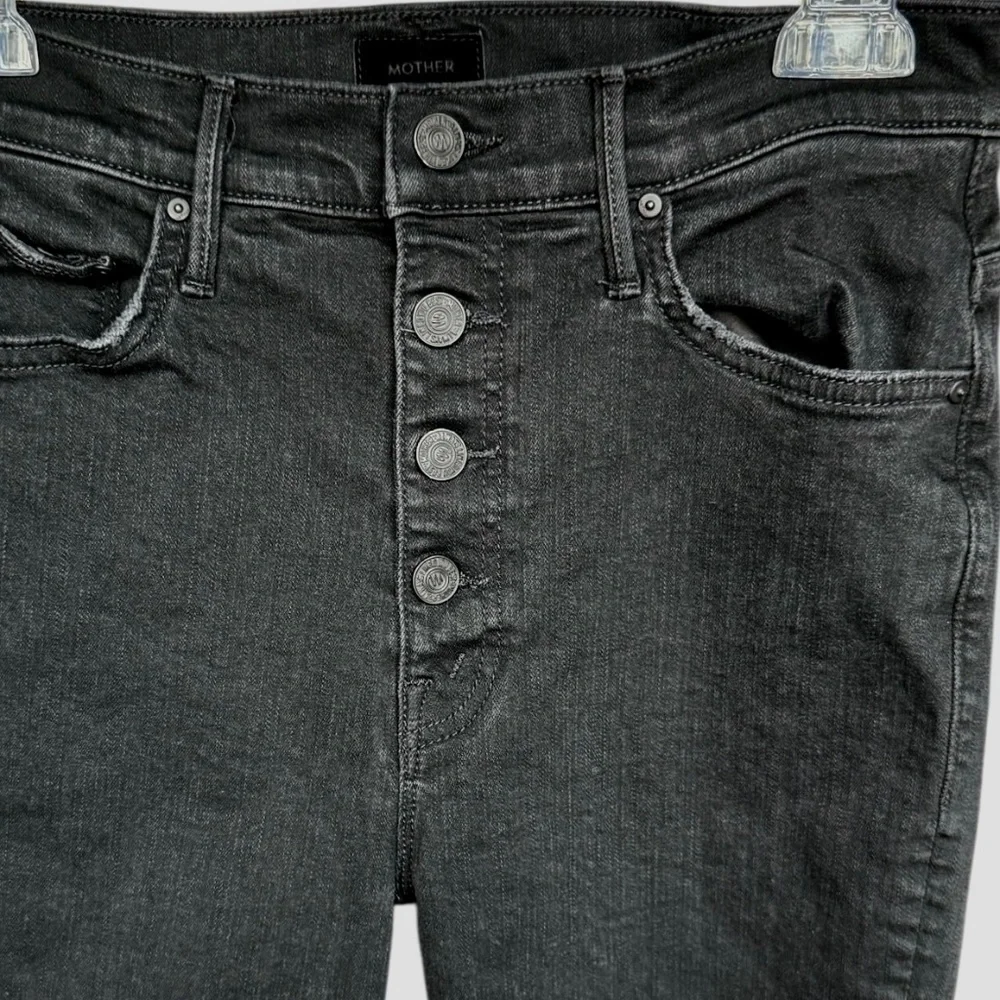 Mother The Pixie Swooner Skimp Black Not Guilty Denim‎ Jeans Sz 26